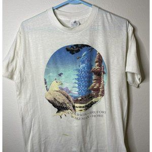 Vtg 1989 Anderson Bruford Wakeman Howe Tour Tshirt Mens XL Single Stitch Tee 80s